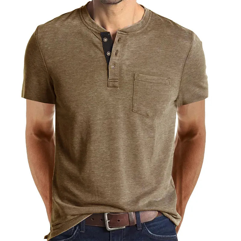 Bas - Vintage Hals T-shirt