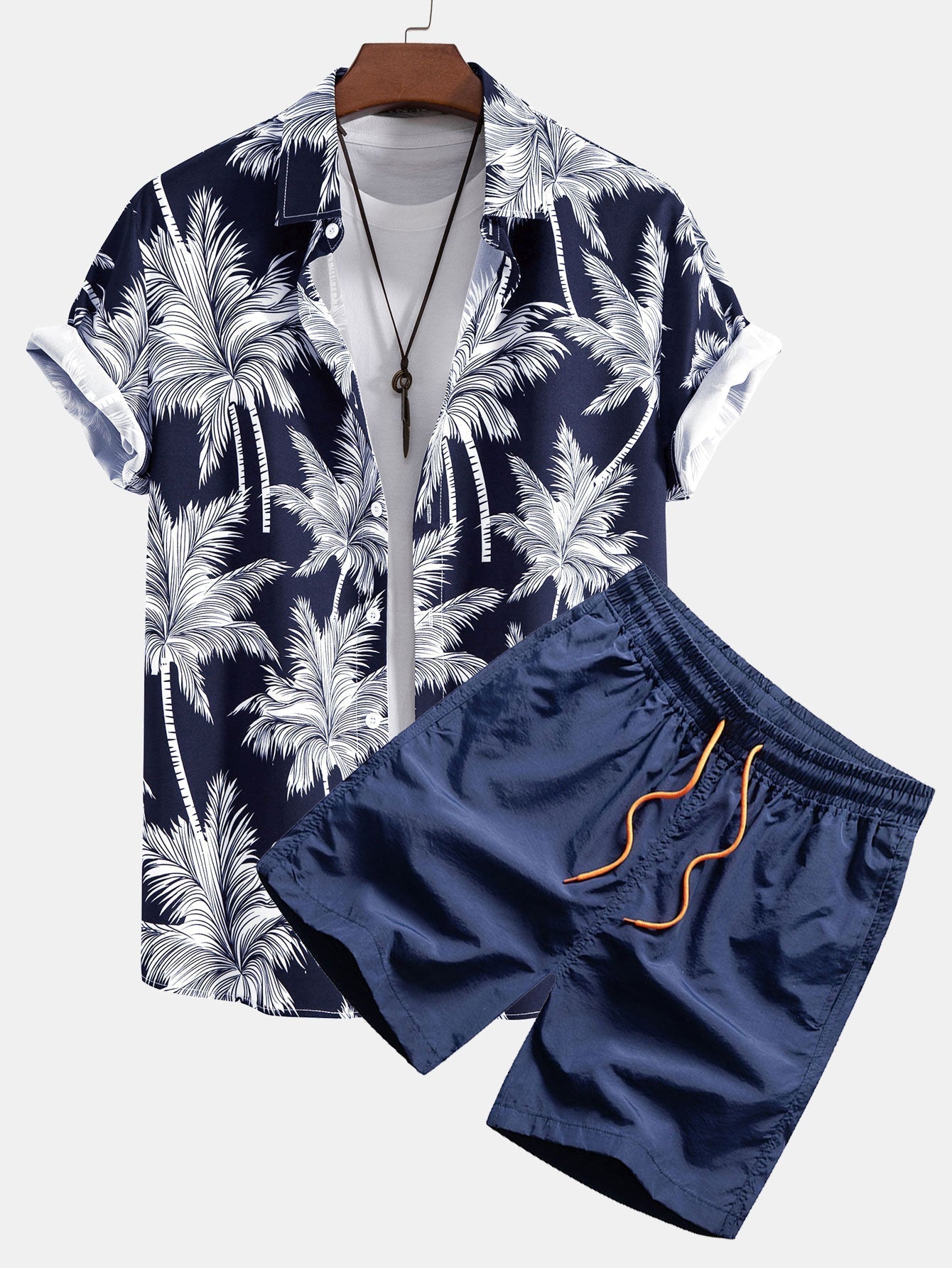 Set met palmboomprint