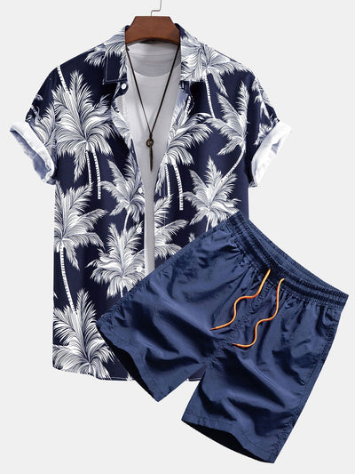Set met palmboomprint