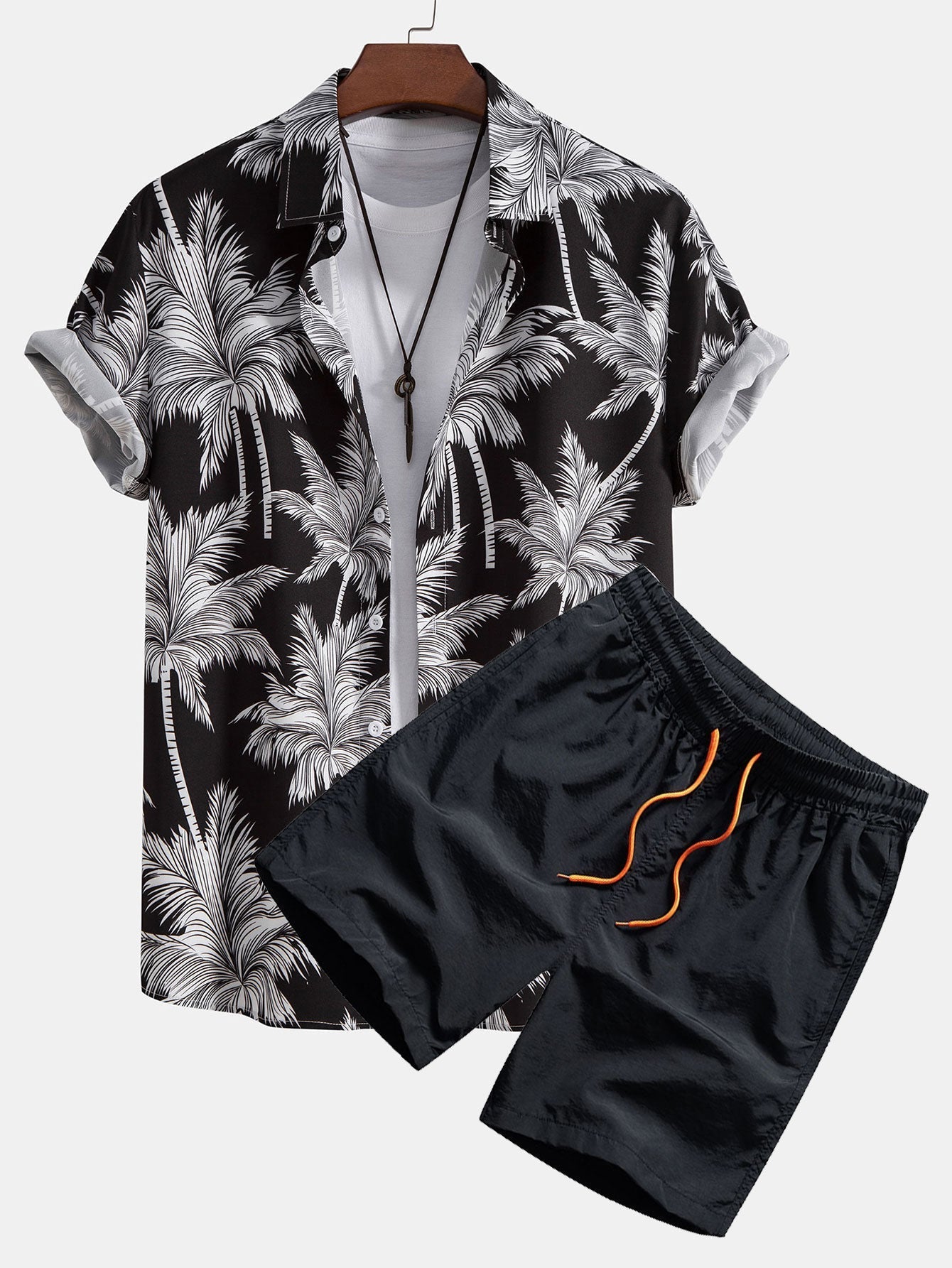 Set met palmboomprint