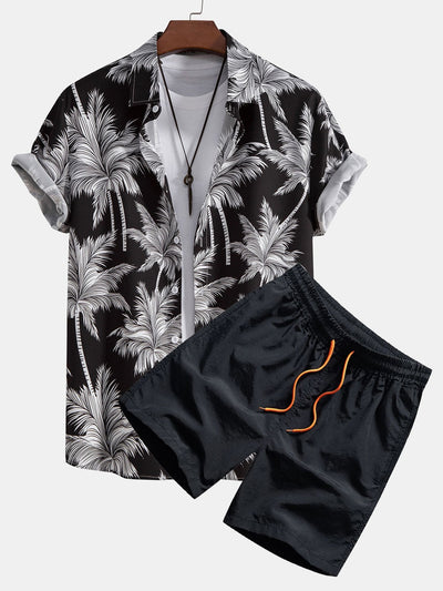 Set met palmboomprint
