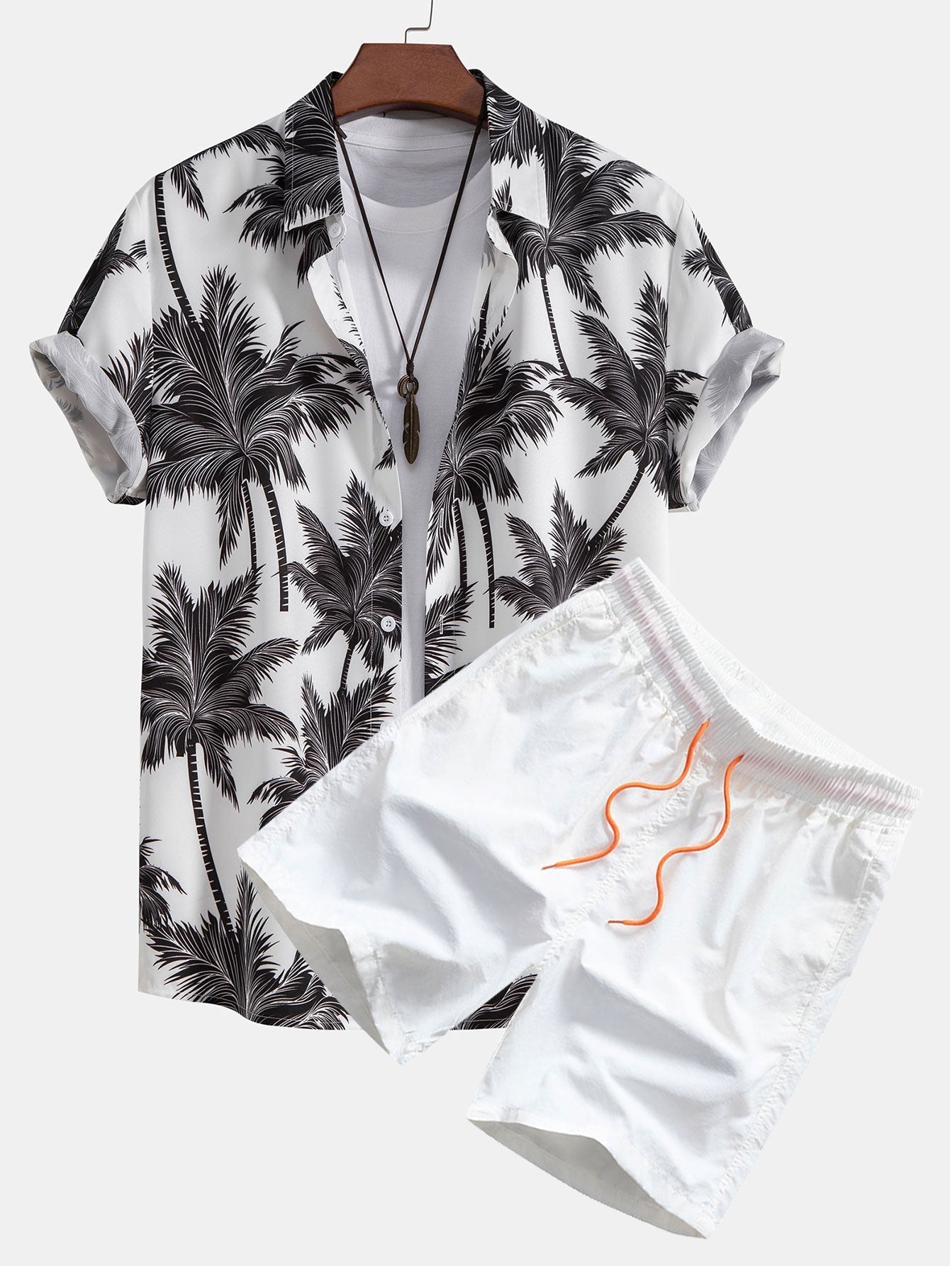 Set met palmboomprint