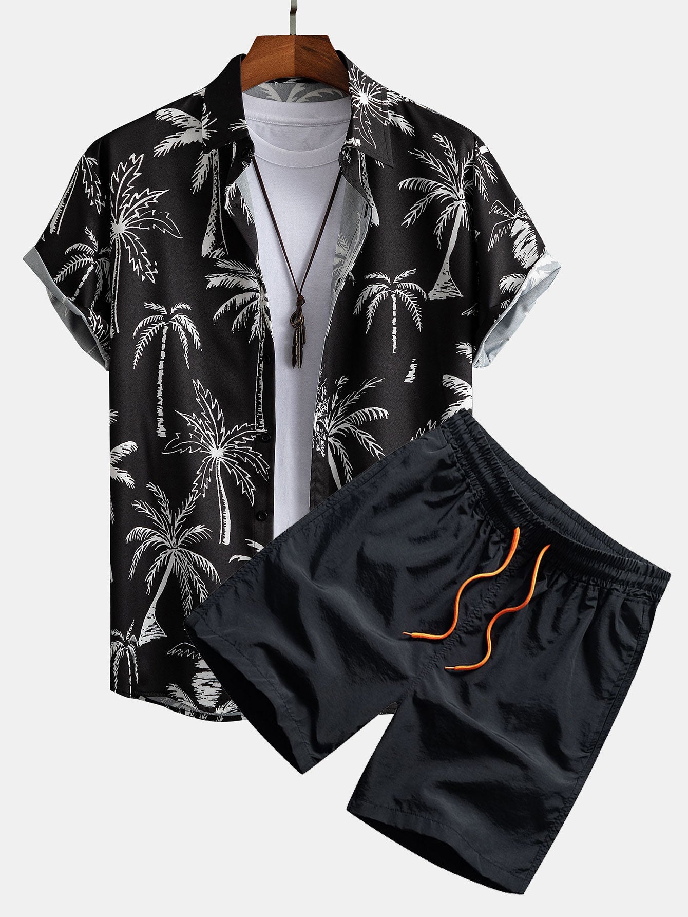 Set met palmboomprint