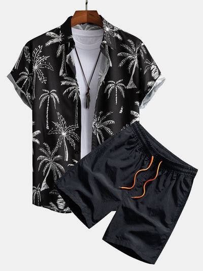 Set met palmboomprint