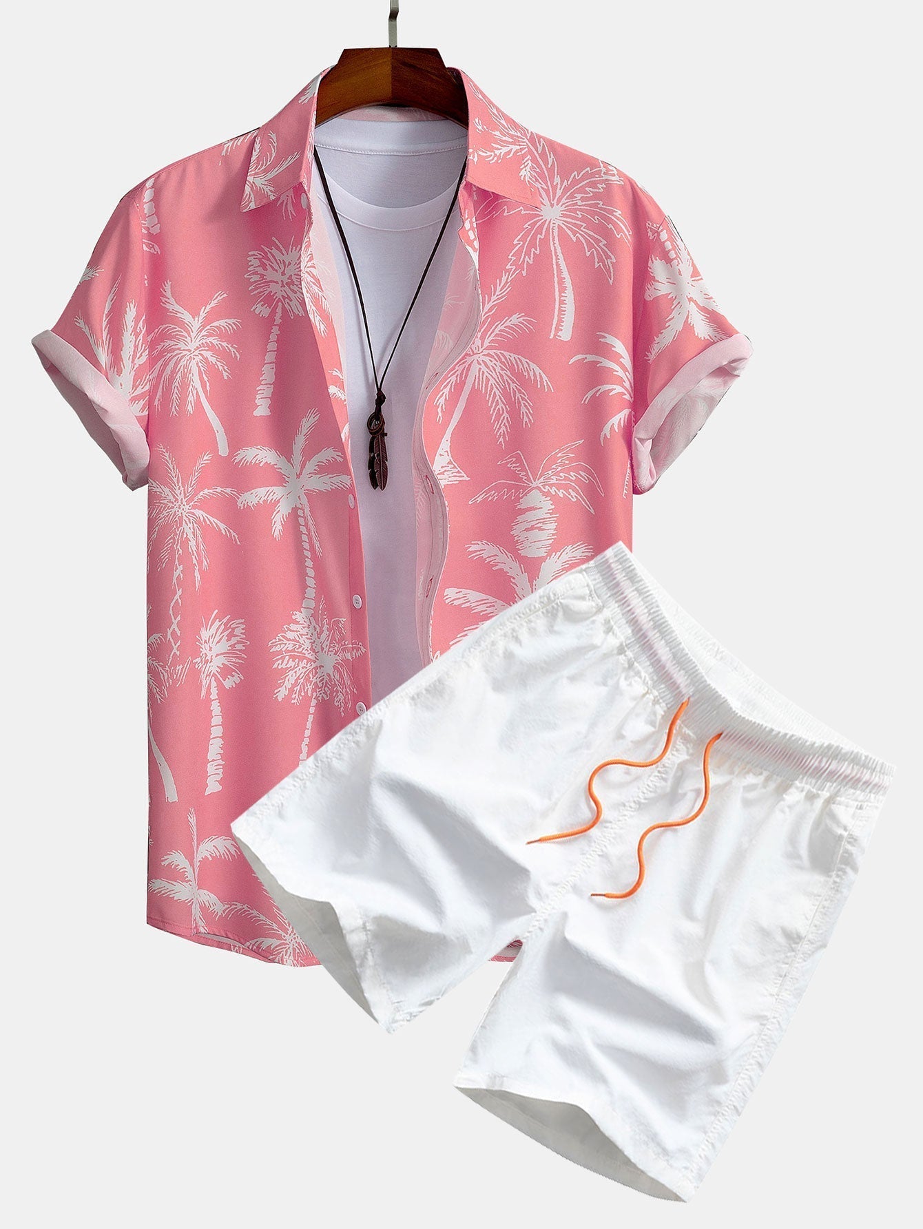 Set met palmboomprint