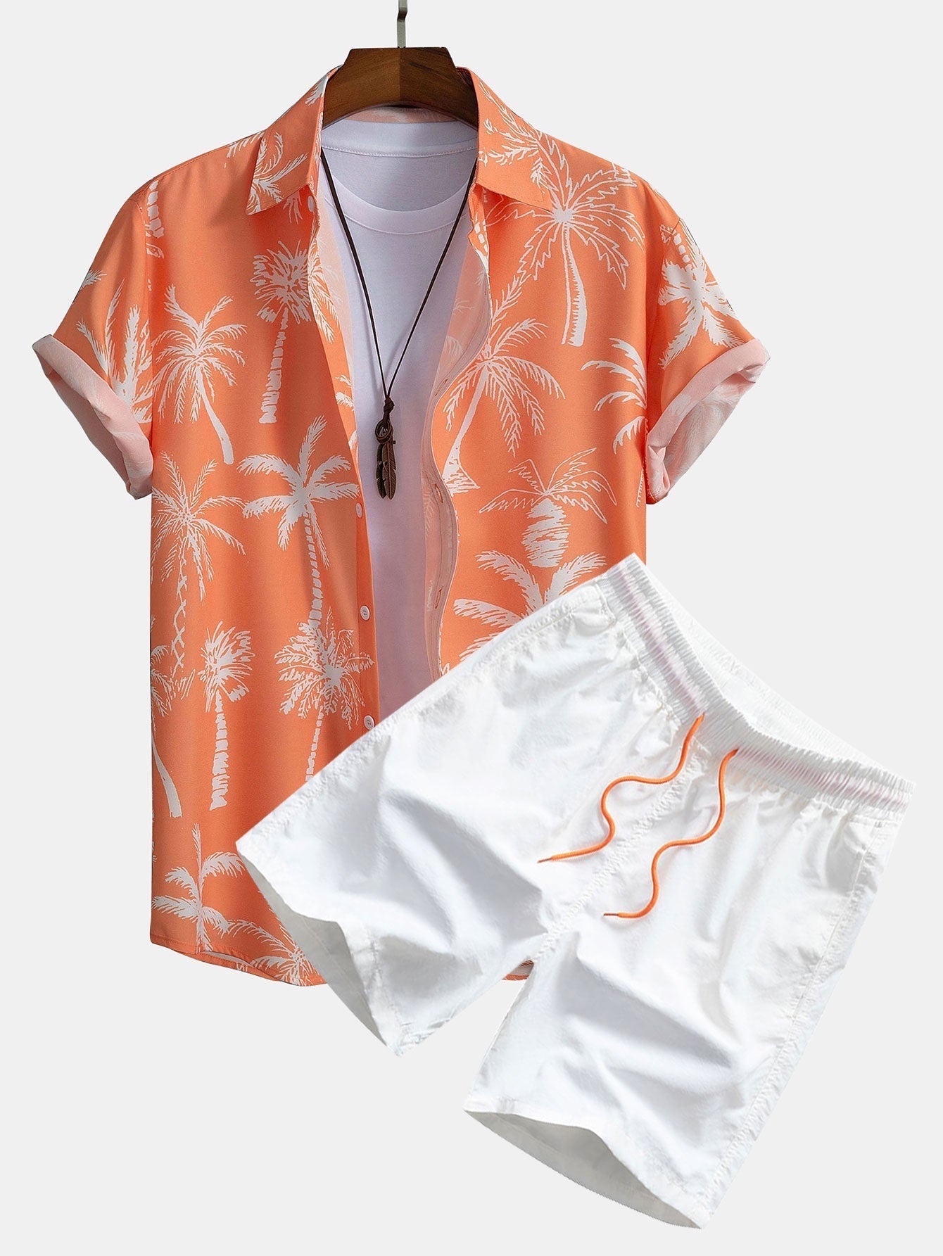 Set met palmboomprint
