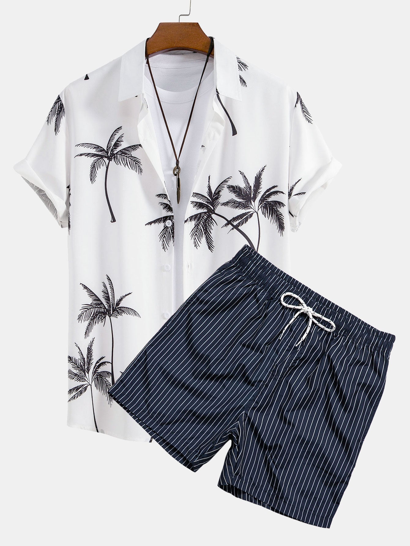 Set met palmboomprint