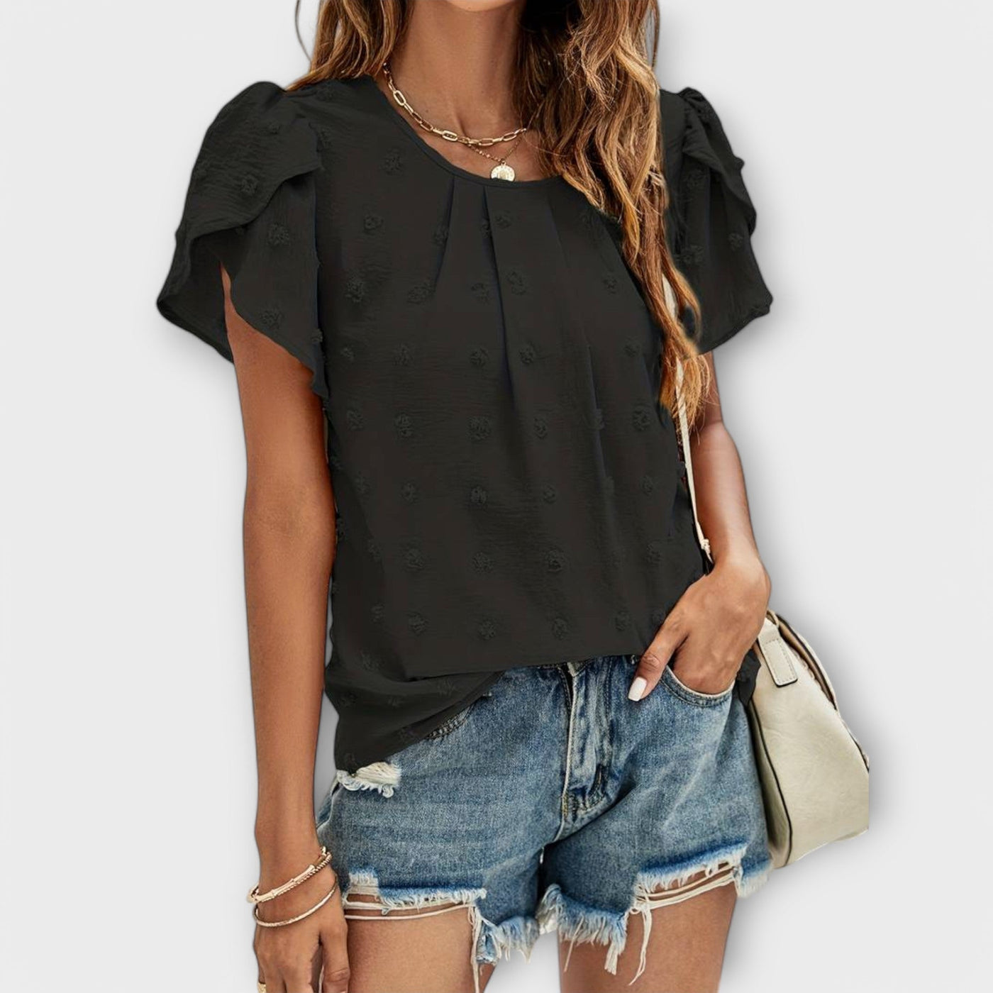 De perfecte polkadotblouse