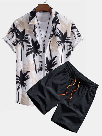 Set met palmboomprint