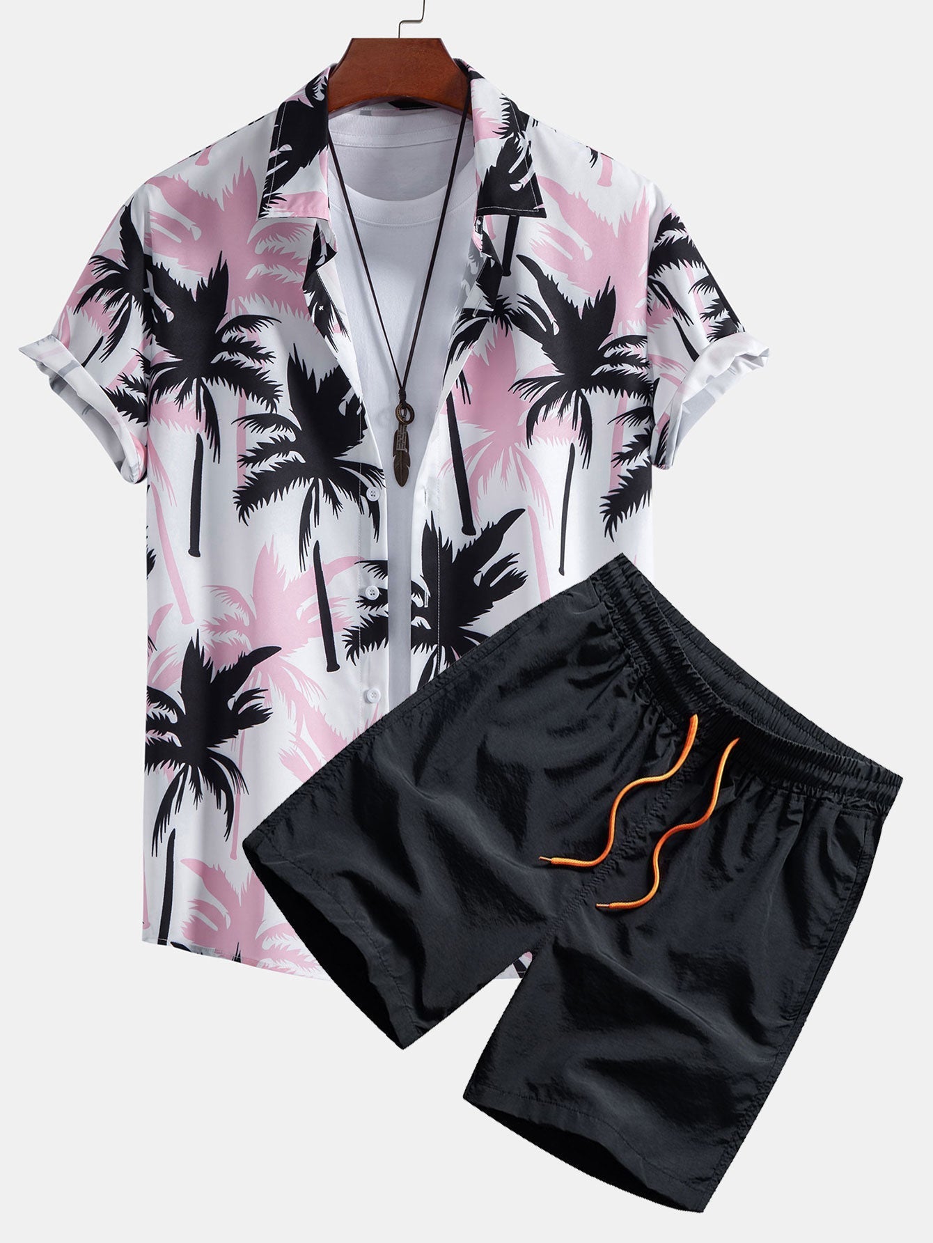 Set met palmboomprint
