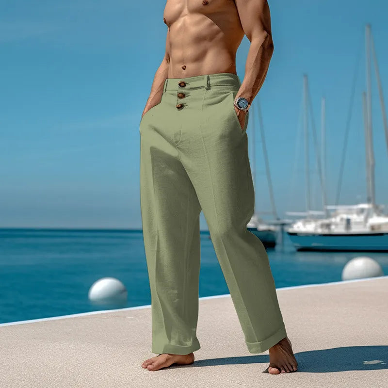 Lars | Ademende Linnen Broek