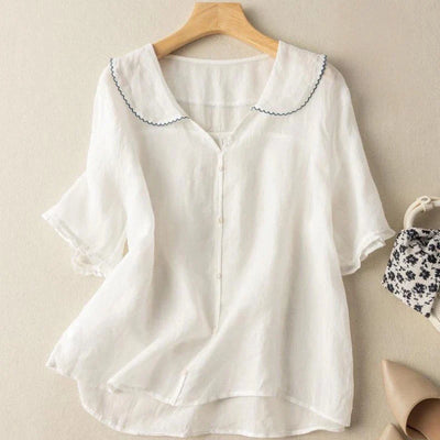 ADELE LINNEN BLOUSE