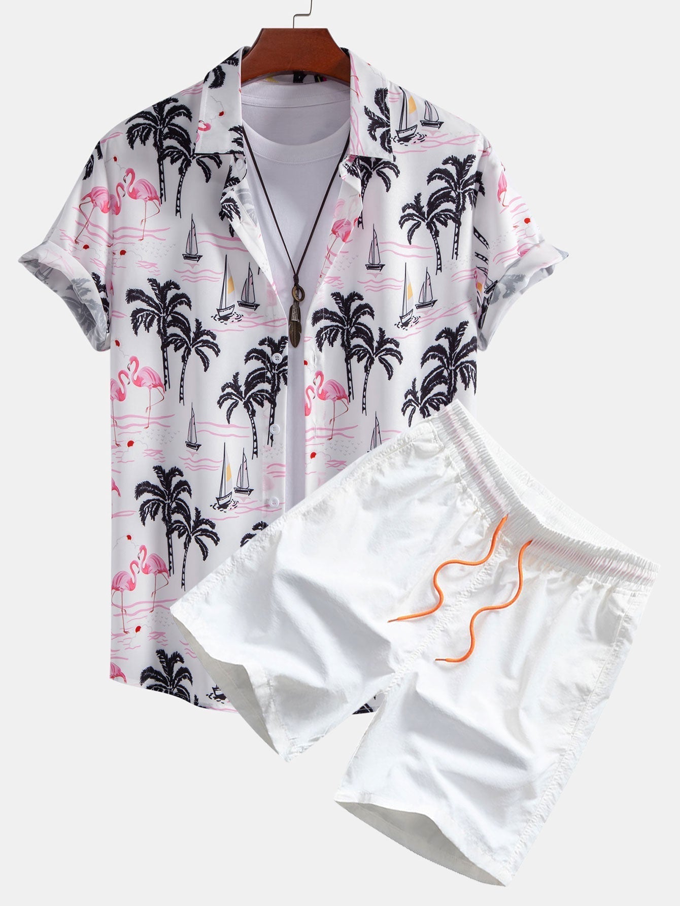 Palmboom Flamingo Print Set