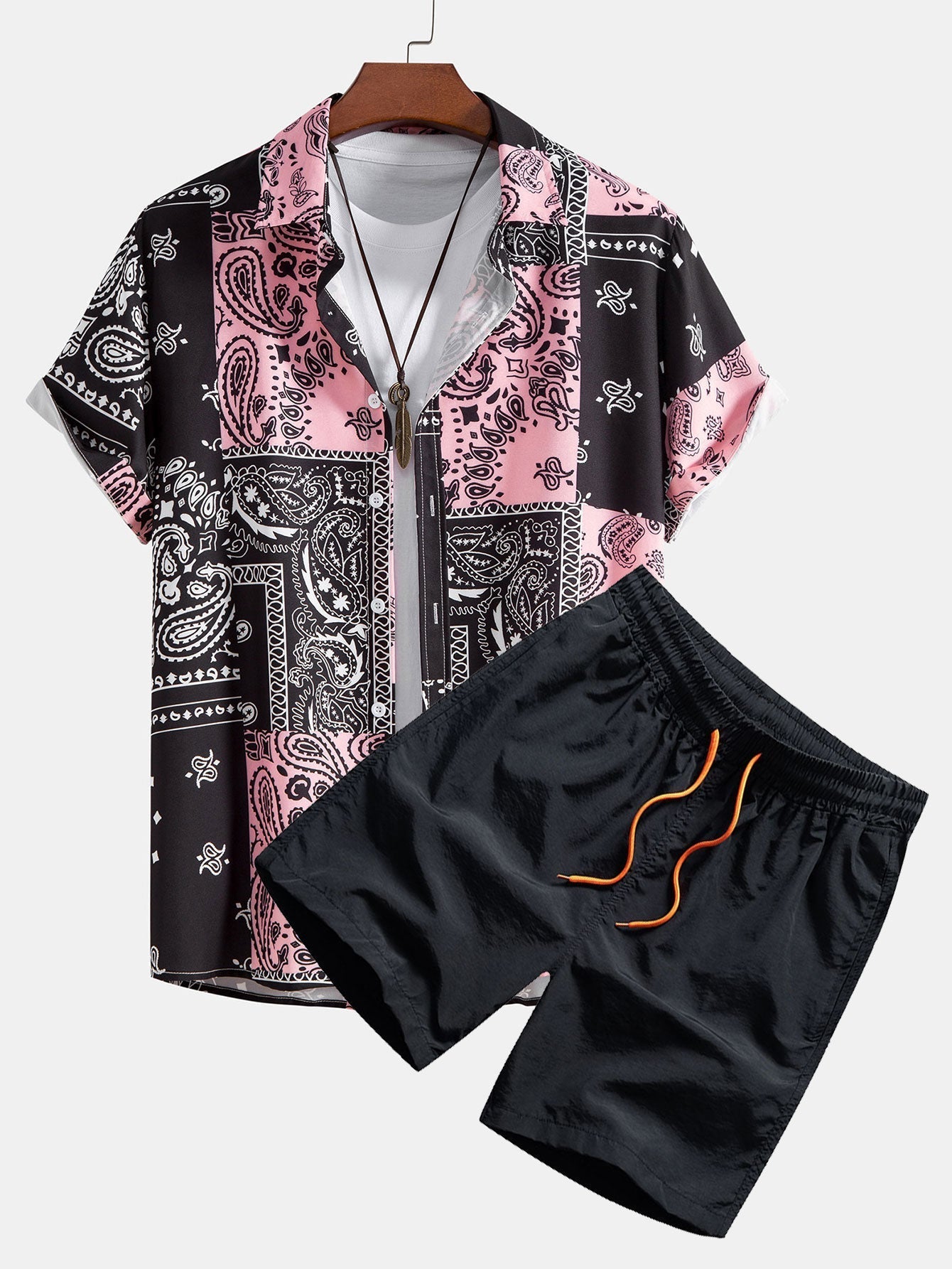 Set met paisleyprint