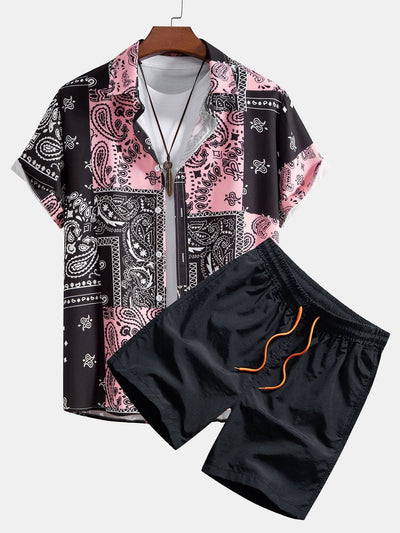 Set met paisleyprint