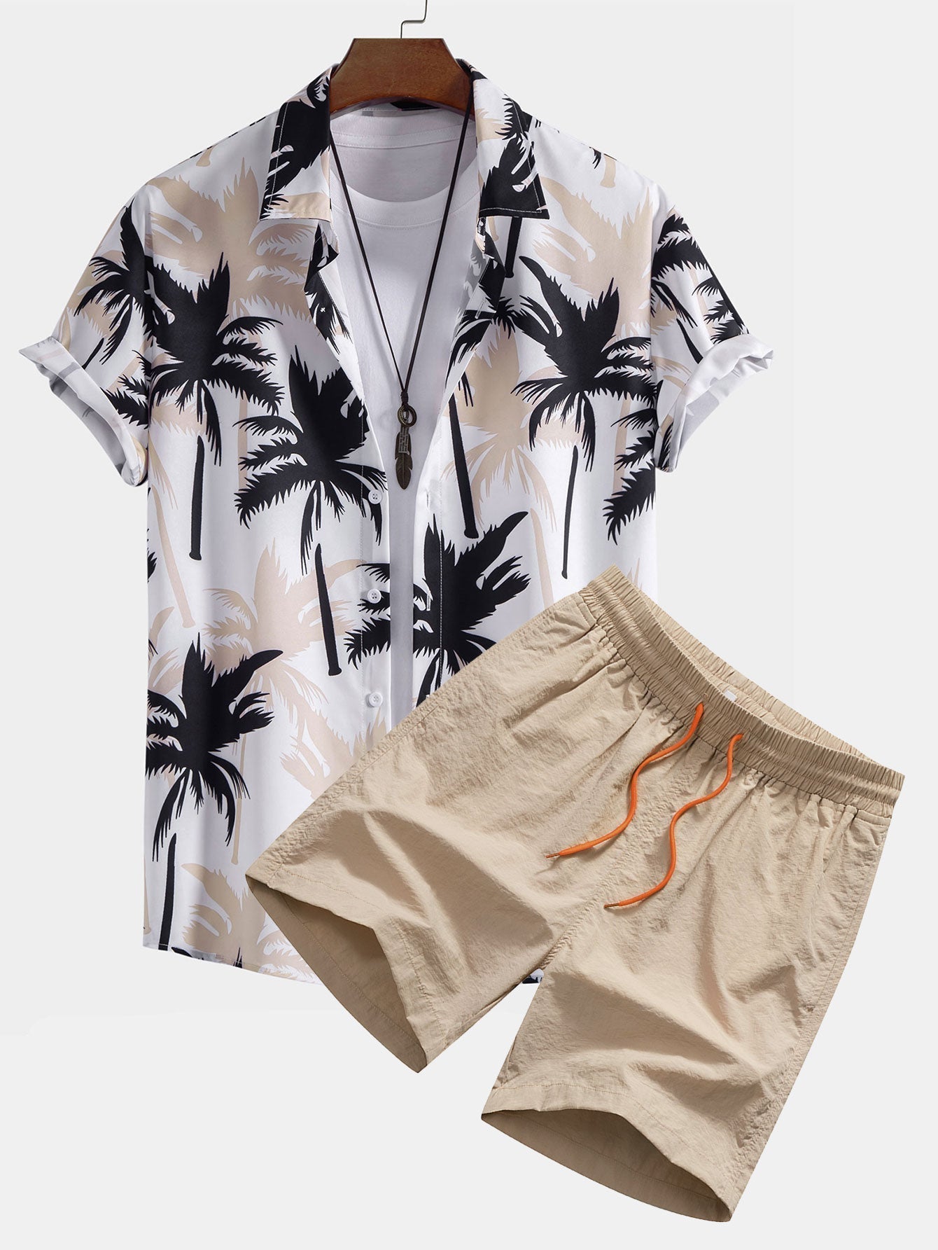 Set met palmboomprint