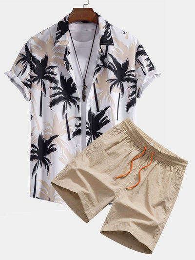 Set met palmboomprint