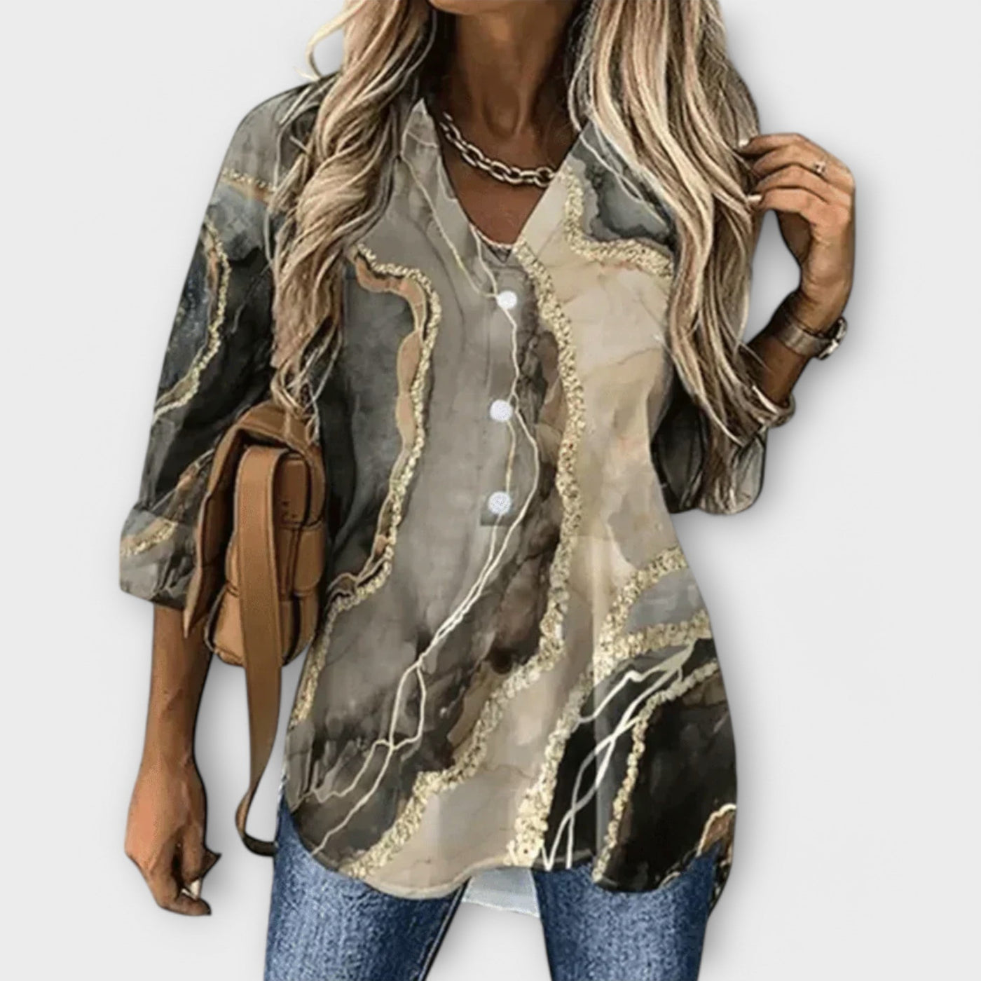 Elegantie en uniciteit in een damesblouse