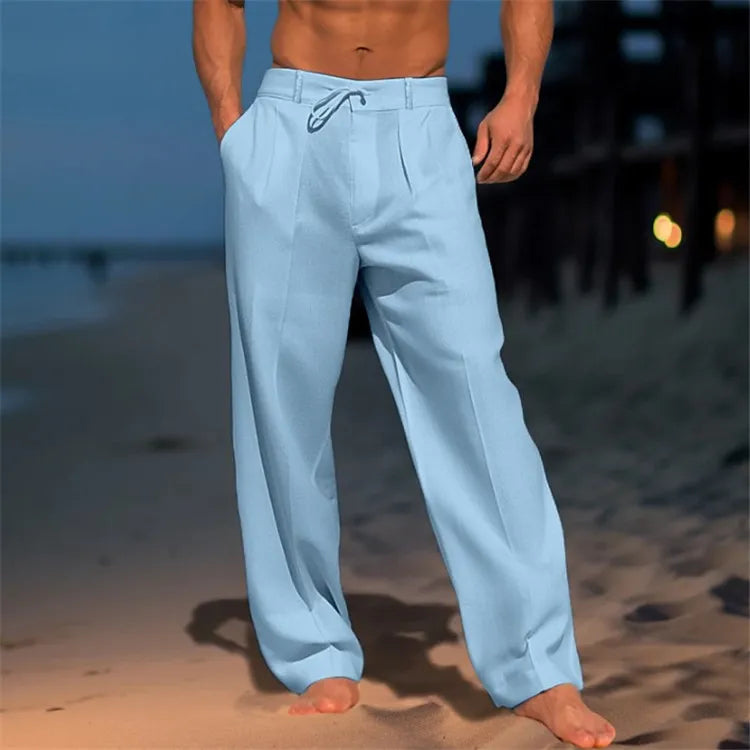 Nathan™ - Katoenen effen broek