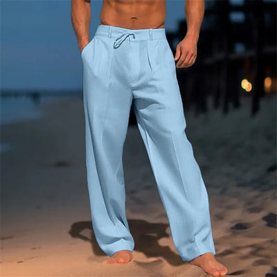 Nathan™ - Katoenen effen broek