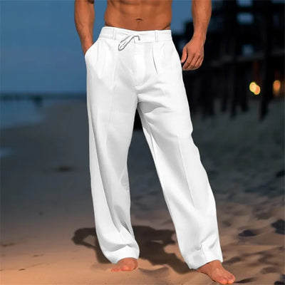 Nathan™ - Katoenen effen broek