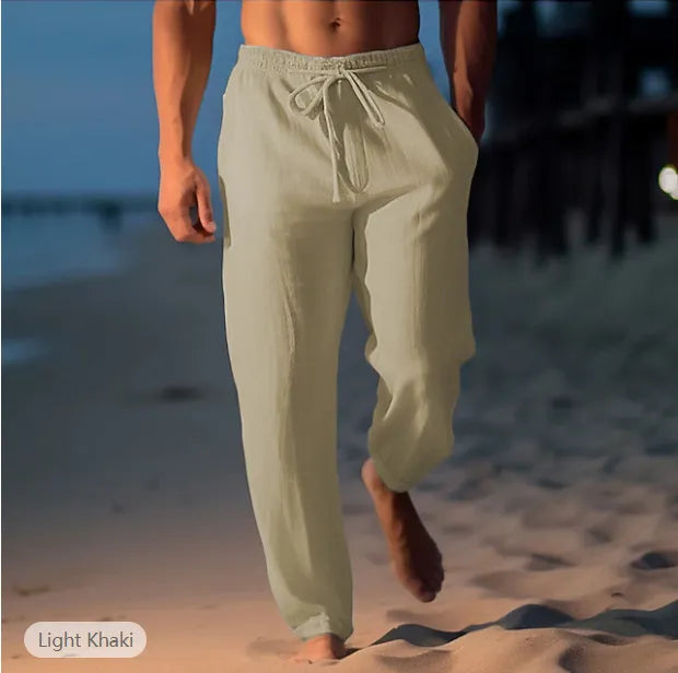 Luca™ - Elastische linnen broeken