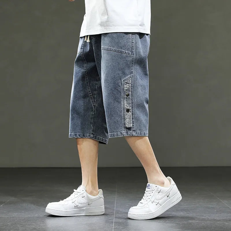 Division™ | Denim Short met Afgeronde Zoom