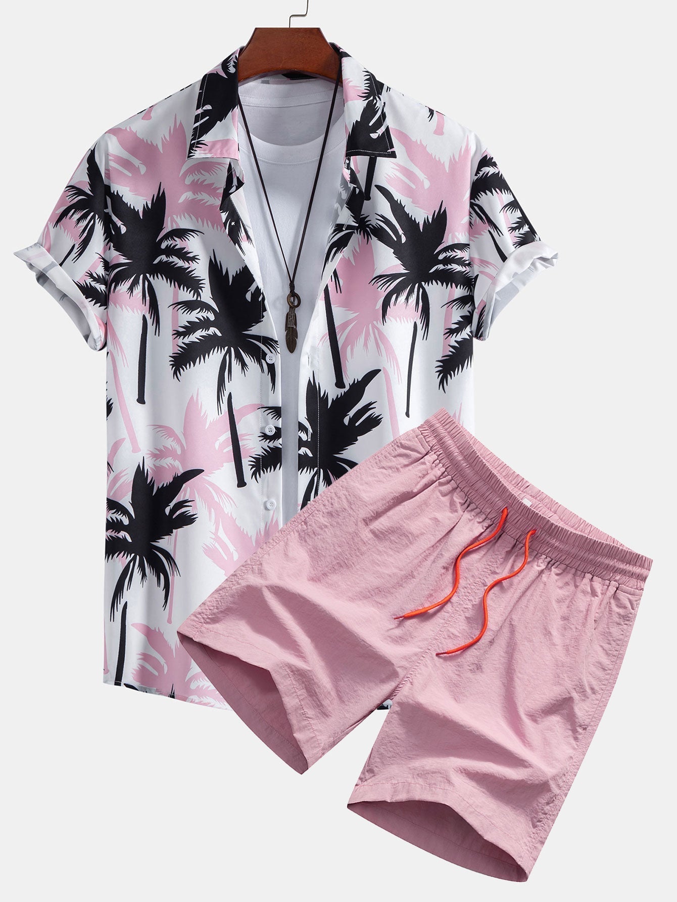 Set met palmboomprint
