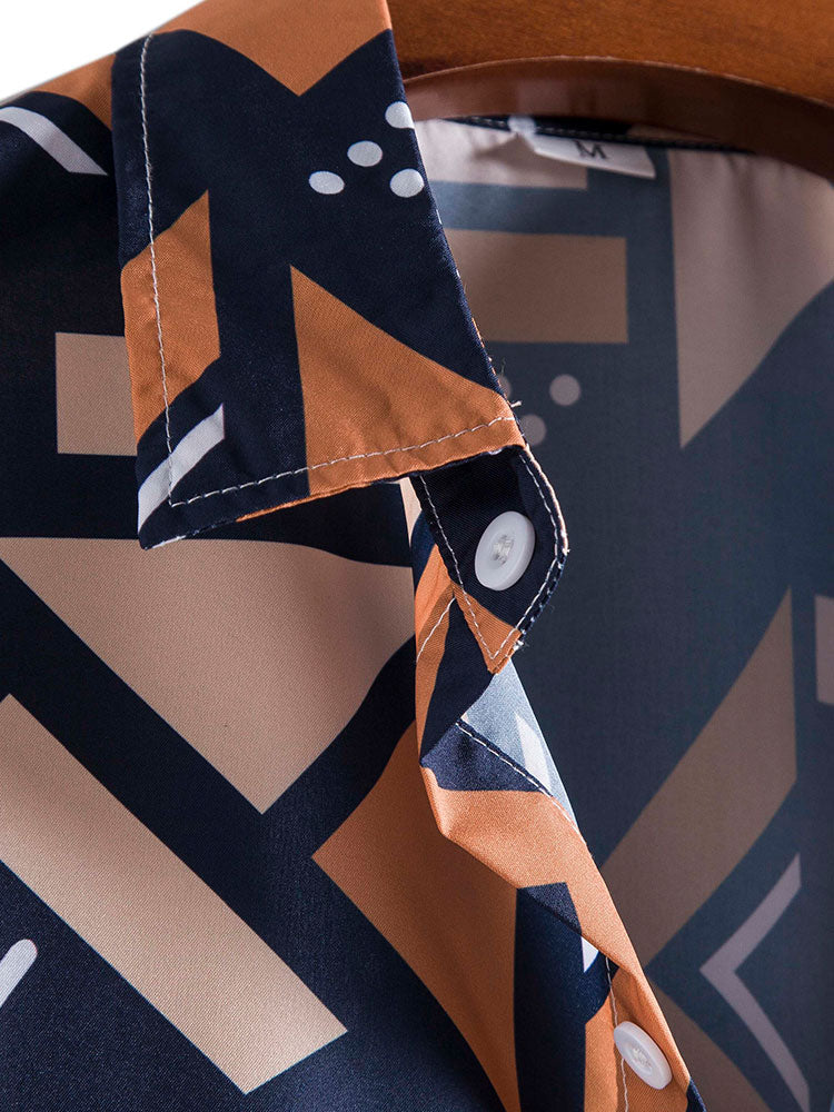 Set met geometrische print