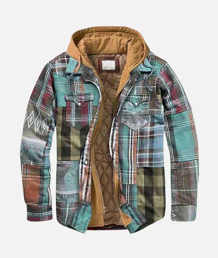 Alain – Kariertes Patchwork-Jacke