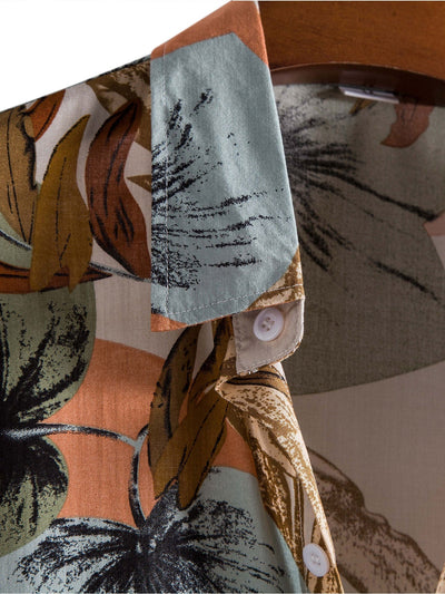 Set met tropische print