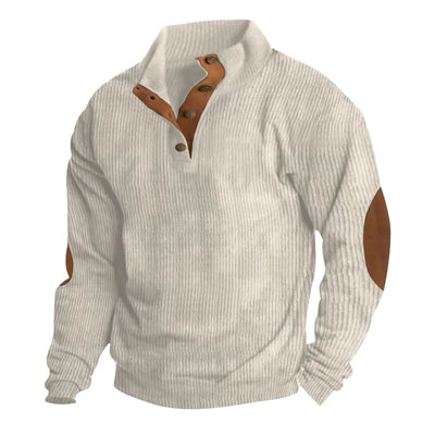 Coen - Langarm gestreept sweatshirt