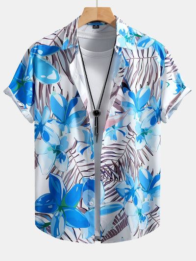 Set met bloemenplantenprint