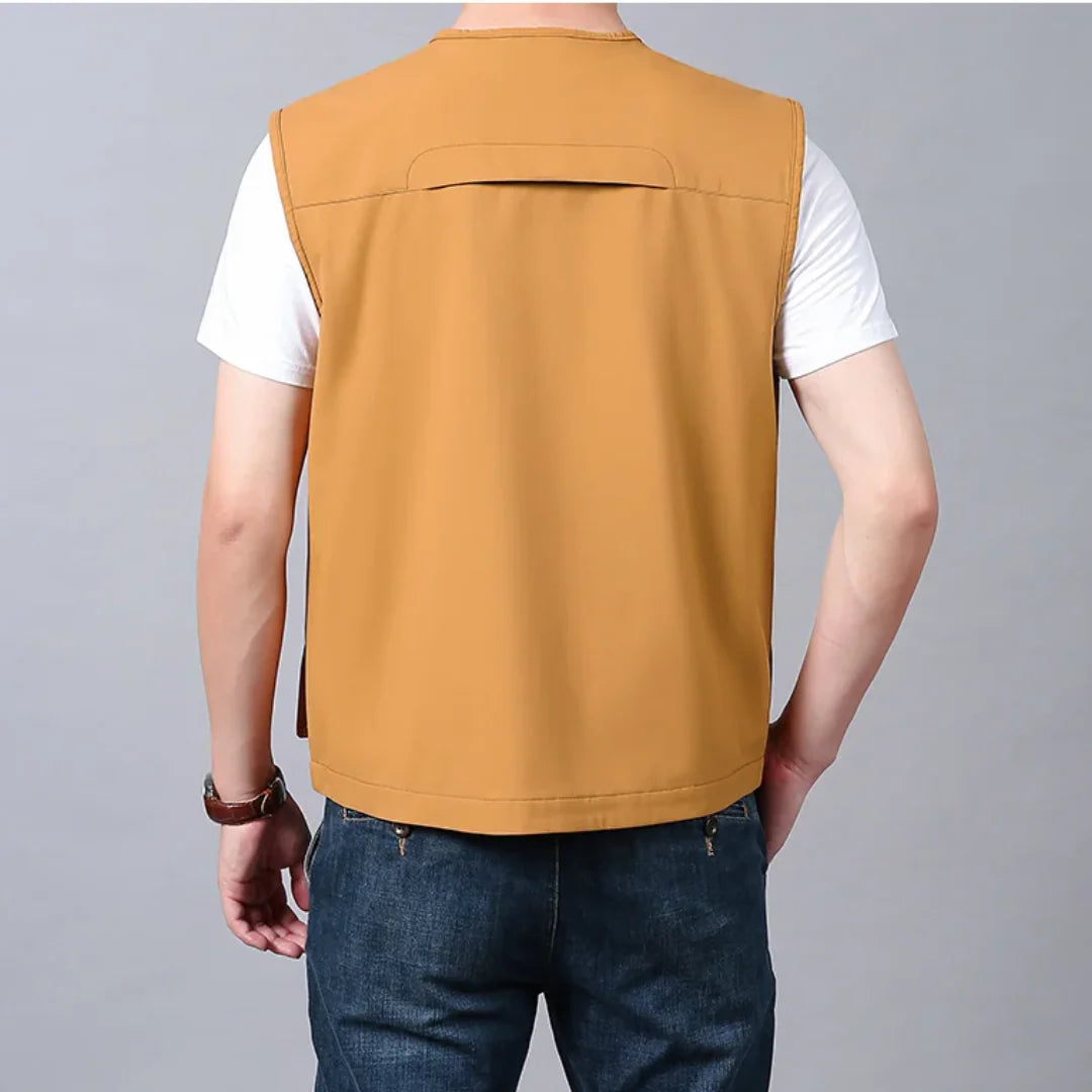 Mose - Ademend Cargo Vest met Meerdere Zakken