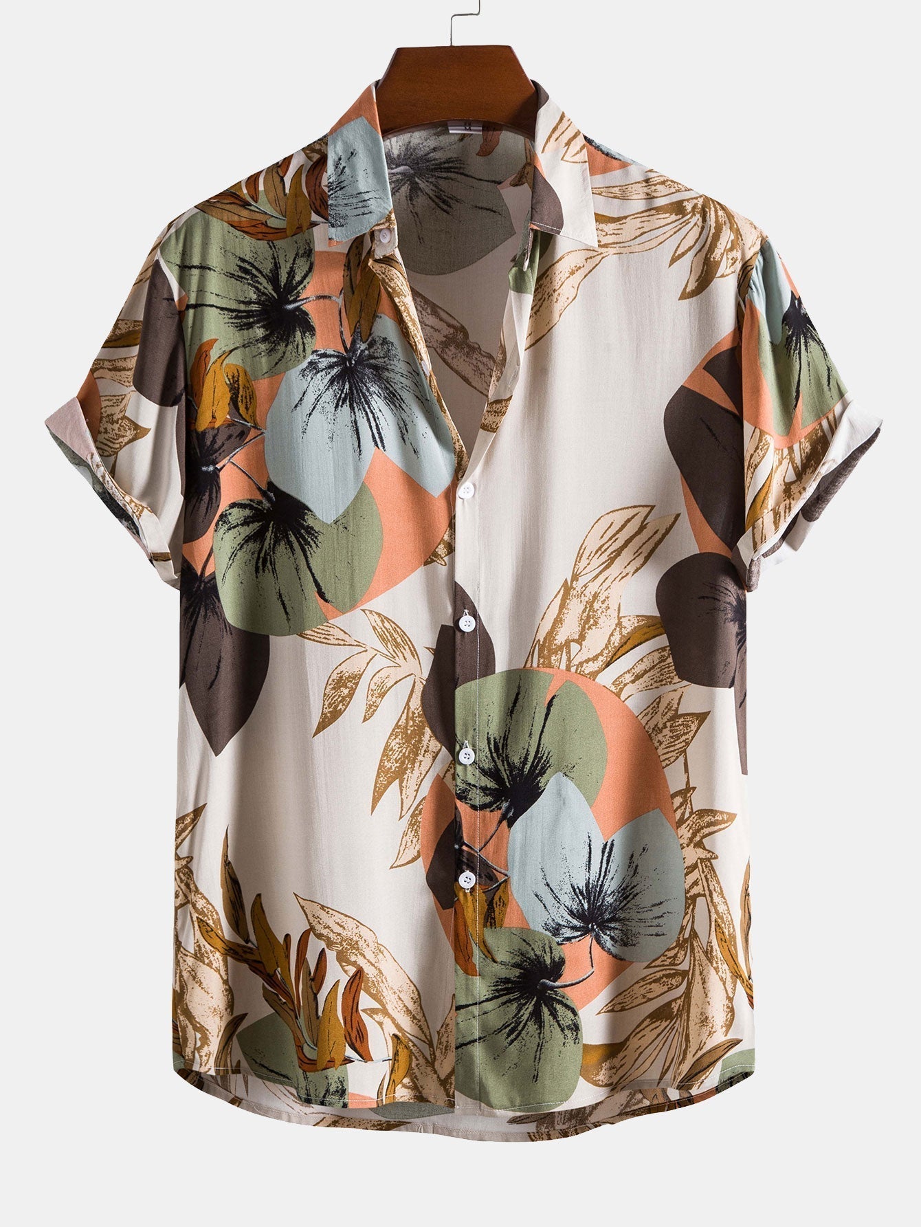 Set met tropische print