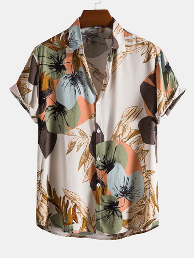Set met tropische print