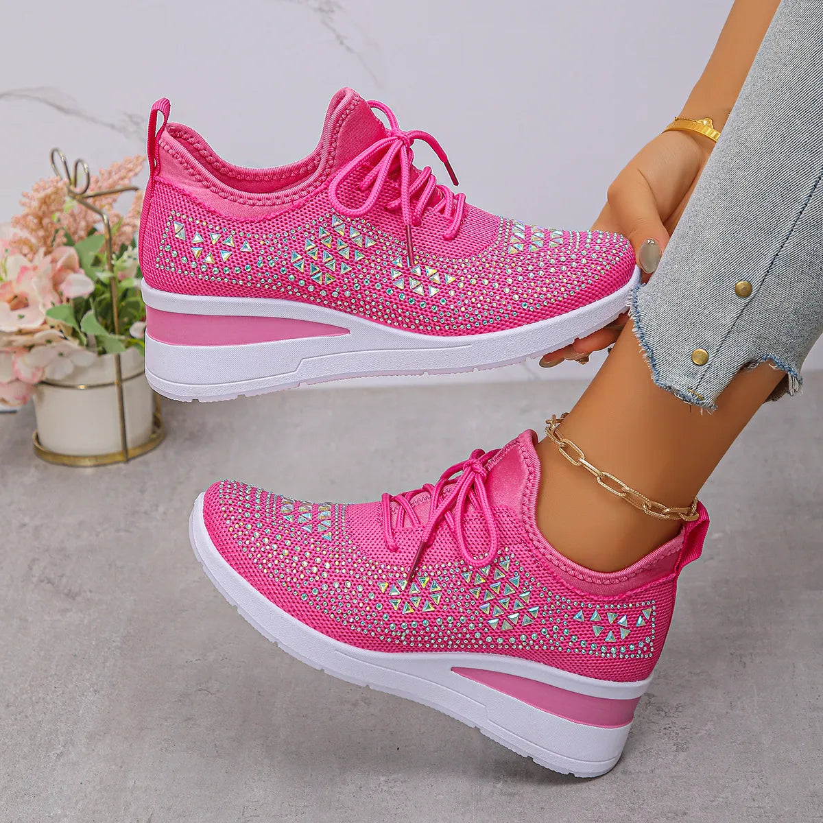 Mira - Casual schoenen met strass