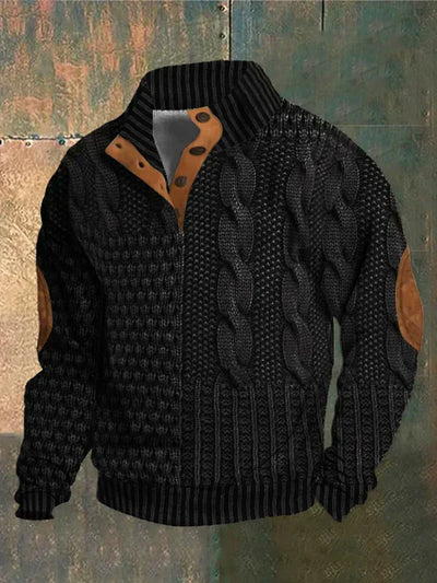 Shaun | Gemusterter Strickpullover