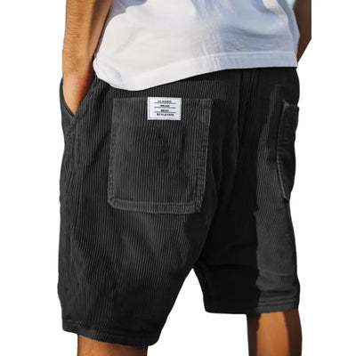 Henry Stijlvolle Ribfluwelen Korte Broek