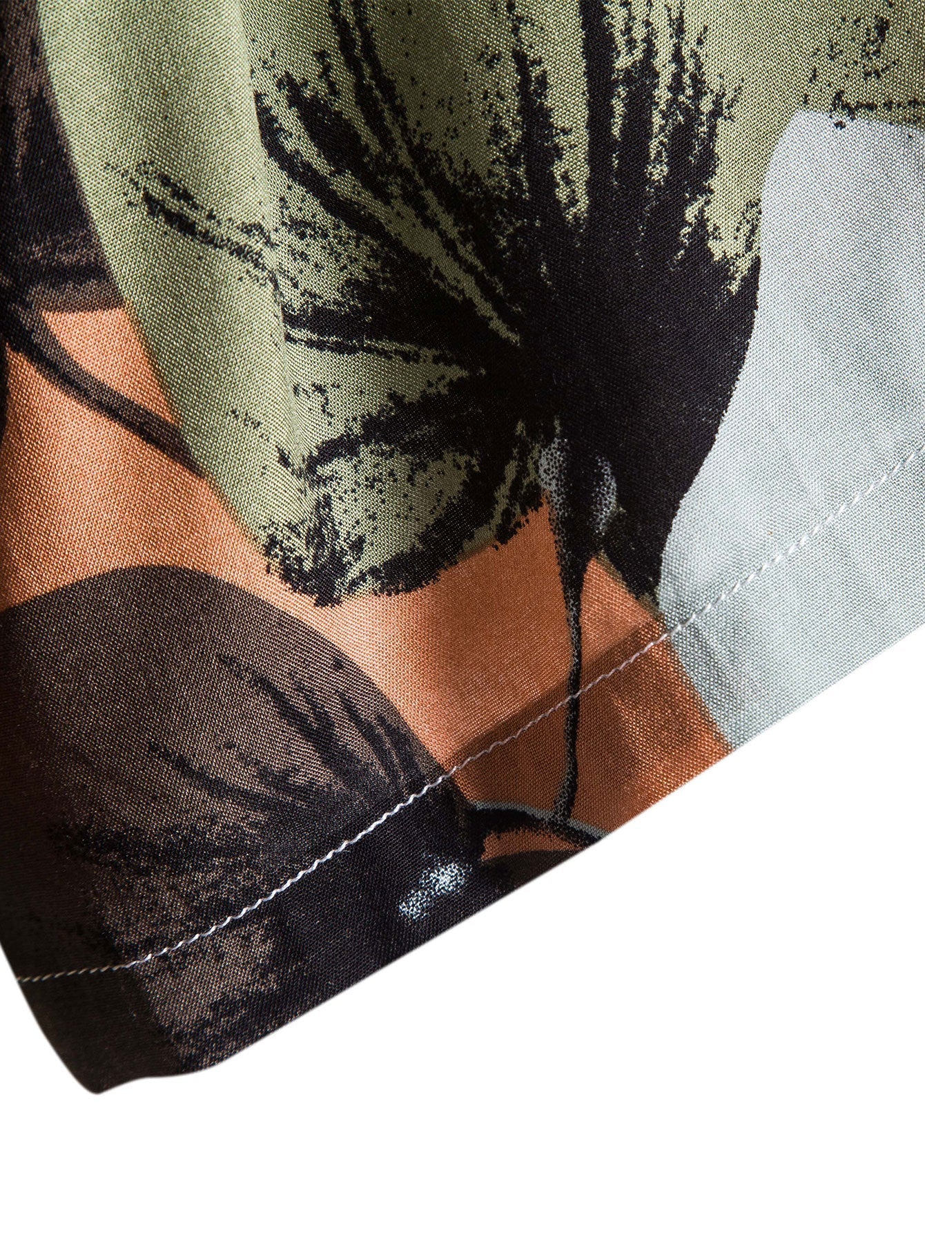 Set met tropische print