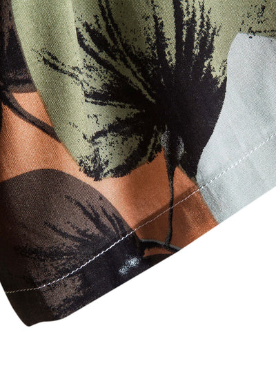 Set met tropische print