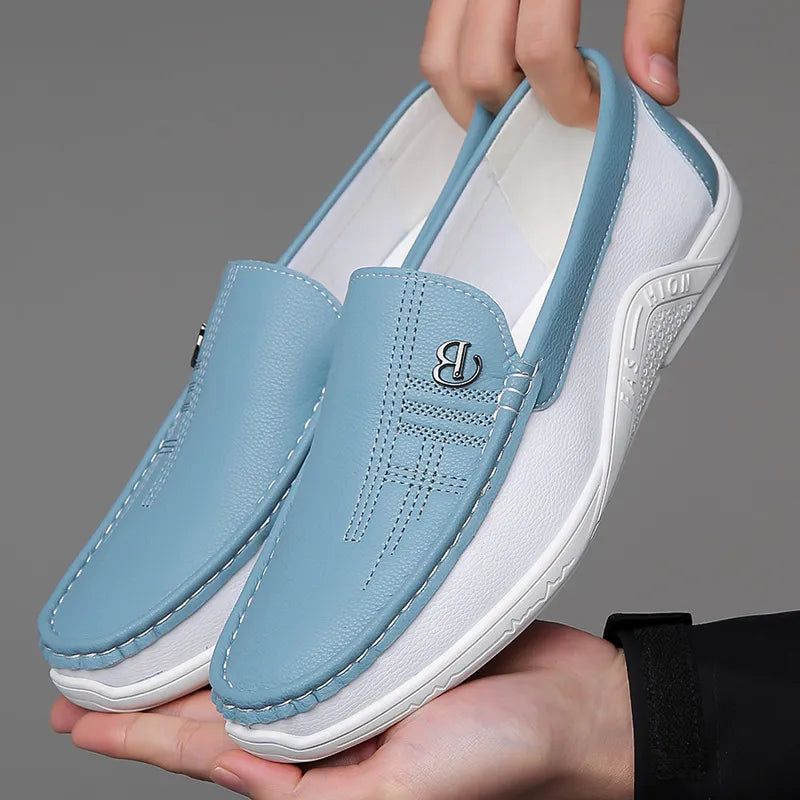 Bartel - Zomerse casual leren loafers