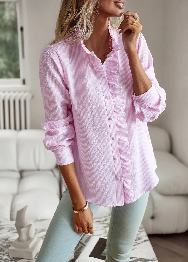 Yara - Elegante Gestreepte Blouse
