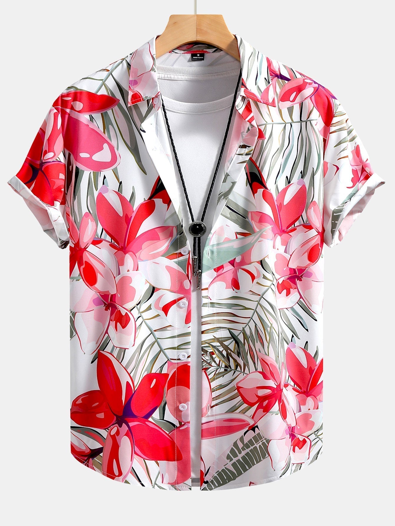 Set met bloemenplantenprint
