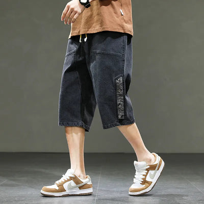 Division™ | Denim Short met Afgeronde Zoom