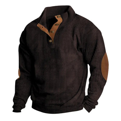 Coen - Langarm gestreept sweatshirt