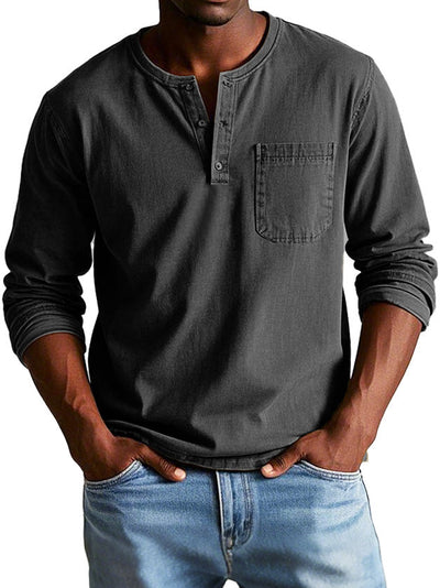Thomas™ Vintage Shirt Met Lange Mouw