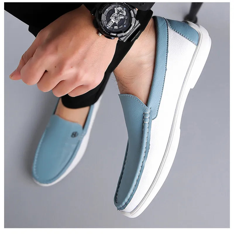 Bartel - Zomerse casual leren loafers