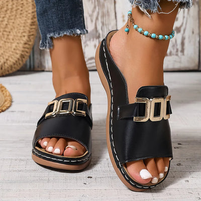 Kathryn™ | Comfortabele Gespsandalen