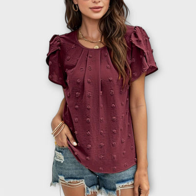 De perfecte polkadotblouse